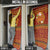 Montenegro Christmas Door Cover with Red-Gold Theme, Double-Headed Eagle, and Santa Motif - Wonder Print Shop