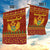 Montenegro Christmas Garden Flag with Red-Gold Theme, Double-Headed Eagle, and Santa Motif - Wonder Print Shop