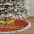 Montenegro Christmas Tree Skirt with Red-Gold Theme, Double-Headed Eagle, and Santa Motif - Wonder Print Shop