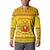 Myanmar Christmas Button Sweatshirt with Yellow-Red-Green Theme, National Emblem, and Star Motif - Wonder Print Shop