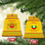 Myanmar Christmas Ceramic Ornament with Yellow-Red-Green Theme, National Emblem, and Star Motif - Wonder Print Shop