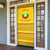 Myanmar Christmas Door Cover with Yellow-Red-Green Theme, National Emblem, and Star Motif - Wonder Print Shop