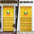Myanmar Christmas Door Cover with Yellow-Red-Green Theme, National Emblem, and Star Motif - Wonder Print Shop
