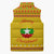 Myanmar Christmas Sleeveless Puffer Jacket with Yellow-Red-Green Theme, National Emblem, and Star Motif - Wonder Print Shop