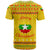 Myanmar Christmas T Shirt with Yellow-Red-Green Theme, National Emblem, and Star Motif - Wonder Print Shop