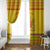 Myanmar Christmas Window Curtain with Yellow-Red-Green Theme, National Emblem, and Star Motif - Wonder Print Shop
