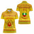 Myanmar Christmas Women Polo Shirt with Yellow-Red-Green Theme, National Emblem, and Star Motif - Wonder Print Shop