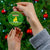 Myanmar Christmas Ceramic Ornament with Green-Gold Theme, Chinthe Lion, and Santa Motif - Wonder Print Shop