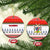 Namibia Christmas Ceramic Ornament with Red-Green Theme, Coat of Arms, and National Flag Motif - Wonder Print Shop