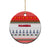 Namibia Christmas Ceramic Ornament with Red-Green Theme, Coat of Arms, and National Flag Motif - Wonder Print Shop