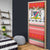 Namibia Christmas Door Cover with Red-Green Theme, Coat of Arms, and National Flag Motif - Wonder Print Shop