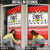 Namibia Christmas Door Cover with Red-Green Theme, Coat of Arms, and National Flag Motif - Wonder Print Shop