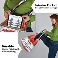 Namibia Christmas Grocery Bag with Red-Green Theme, Coat of Arms, and National Flag Motif - Wonder Print Shop