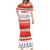 Namibia Christmas Mermaid Dress with Red-Green Theme, Coat of Arms, and National Flag Motif - Wonder Print Shop
