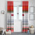 Namibia Christmas Window Curtain with Red-Green Theme, Coat of Arms, and National Flag Motif - Wonder Print Shop