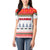 Namibia Christmas Women Polo Shirt with Red-Green Theme, Coat of Arms, and National Flag Motif - Wonder Print Shop
