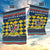 Namibia Christmas Garden Flag with Blue-Yellow Diamond Pattern, Coat of Arms, and Flag Map Motif - Wonder Print Shop
