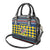 Namibia Christmas Shoulder Handbag with Blue-Yellow Diamond Pattern, Coat of Arms, and Flag Map Motif - Wonder Print Shop