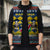 Namibia Christmas Sleeveless Puffer Jacket with Blue-Yellow Diamond Pattern, Coat of Arms, and Flag Map Motif - Wonder Print Shop