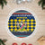 Namibia Christmas Tree Skirt with Blue-Yellow Diamond Pattern, Coat of Arms, and Flag Map Motif - Wonder Print Shop