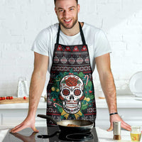 Skull Christmas Apron Xmas Holiday Patterns - Wonder Print Shop