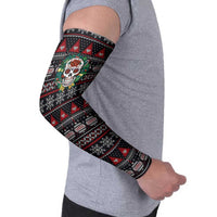 Skull Christmas Arm Sleeves Xmas Holiday Patterns - Wonder Print Shop