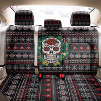 Skull Christmas Back Car Seat Cover Xmas Holiday Patterns - Wonder Print Shop