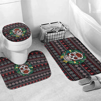 Skull Christmas Bathroom Set Xmas Holiday Patterns - Wonder Print Shop