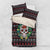 Skull Christmas Bedding Set Xmas Holiday Patterns - Wonder Print Shop