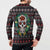 Skull Christmas Button Sweatshirt Xmas Holiday Patterns - Wonder Print Shop