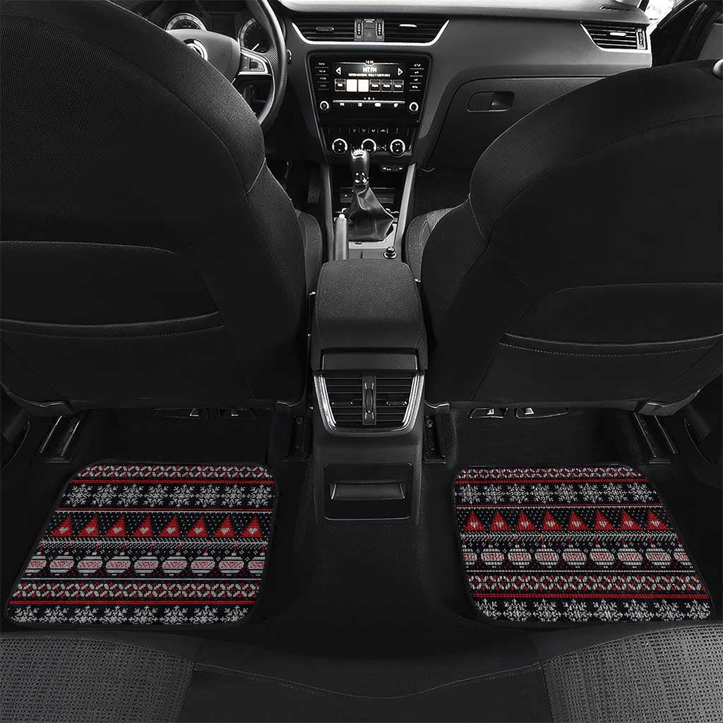 Skull Christmas Car Mats Xmas Holiday Patterns - Wonder Print Shop
