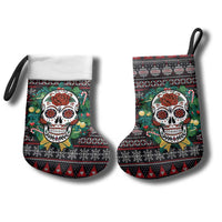Skull Christmas Stocking Xmas Holiday Patterns - Wonder Print Shop