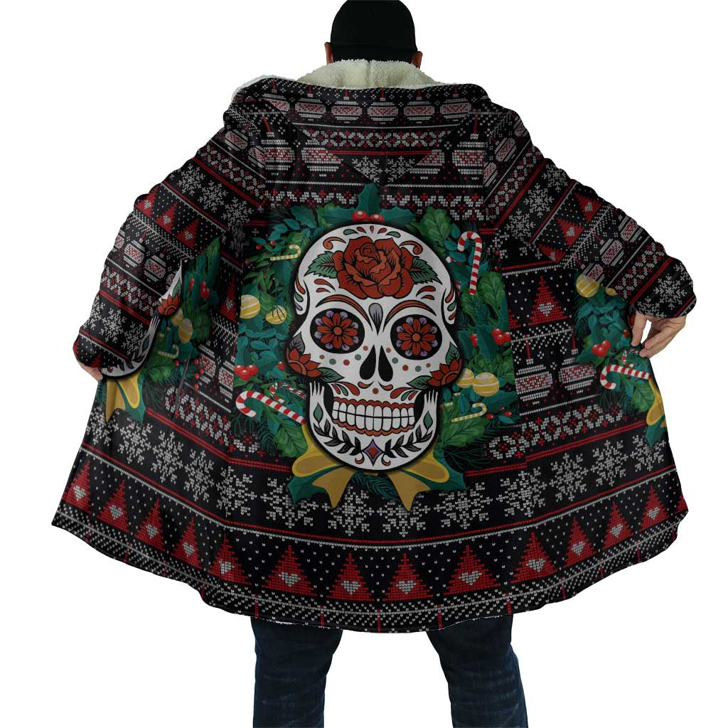 Skull Christmas Cloak Xmas Holiday Patterns - Wonder Print Shop