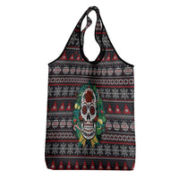 Skull Christmas Grocery Bag Xmas Holiday Patterns - Wonder Print Shop