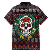 Skull Christmas Hawaiian Shirt Xmas Holiday Patterns - Wonder Print Shop