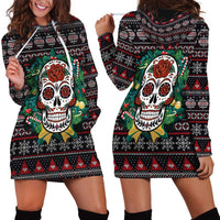 Skull Christmas Hoodie Dress Xmas Holiday Patterns - Wonder Print Shop