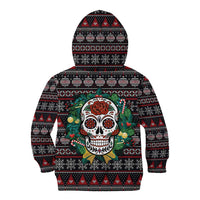 Skull Christmas Kid Hoodie Xmas Holiday Patterns - Wonder Print Shop