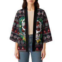 Skull Christmas Kimono Xmas Holiday Patterns - Wonder Print Shop