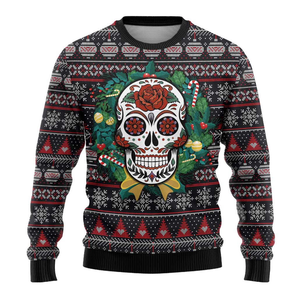 Skull Christmas Ugly Christmas Sweater Xmas Holiday Patterns - Wonder Print Shop