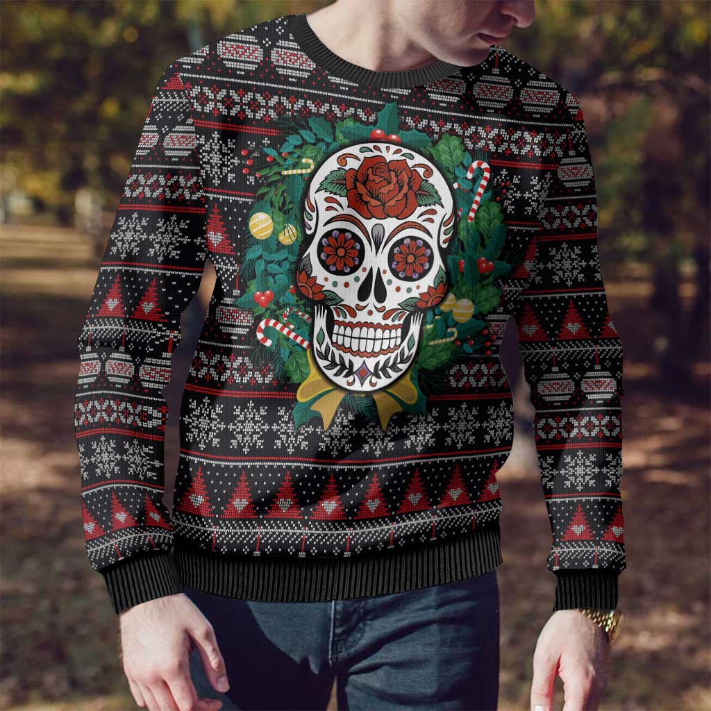 Skull Christmas Ugly Christmas Sweater Xmas Holiday Patterns - Wonder Print Shop