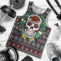 Skull Christmas Men Tank Top Xmas Holiday Patterns - Wonder Print Shop