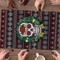 Skull Christmas Puzzle Xmas Holiday Patterns - Wonder Print Shop