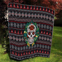 Skull Christmas Quilt Xmas Holiday Patterns - Wonder Print Shop