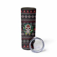 Skull Christmas Skinny Tumbler Xmas Holiday Patterns - Wonder Print Shop