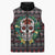 Skull Christmas Sleeveless Puffer Jacket Xmas Holiday Patterns - Wonder Print Shop