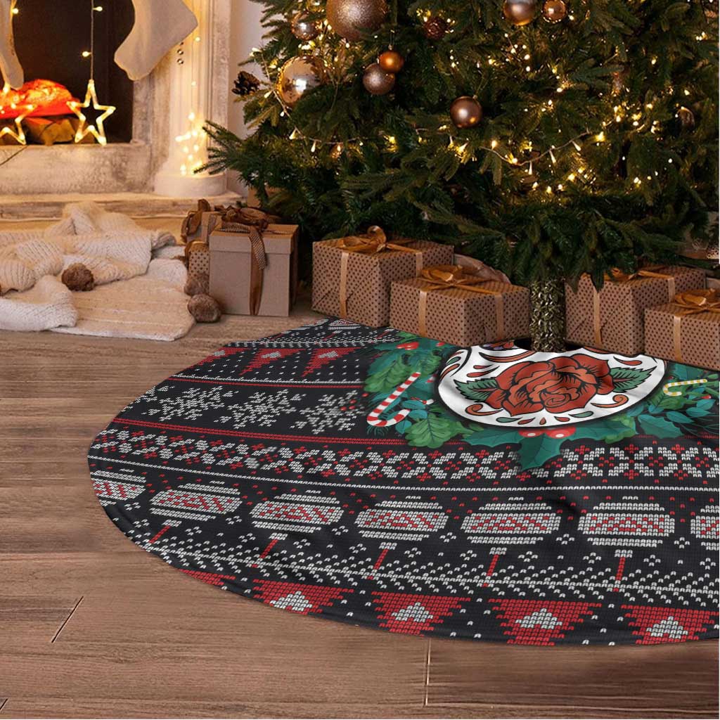 Skull Christmas Tree Skirt Xmas Holiday Patterns - Wonder Print Shop