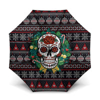 Skull Christmas Umbrella Xmas Holiday Patterns - Wonder Print Shop