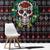 Skull Christmas Window Curtain Xmas Holiday Patterns - Wonder Print Shop