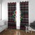 Skull Christmas Window Curtain Xmas Holiday Patterns - Wonder Print Shop