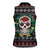 Skull Christmas Women Sleeveless Polo Shirt Xmas Holiday Patterns - Wonder Print Shop